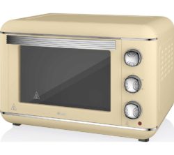 SWAN  Retro SF37010CN Electric Oven - Cream